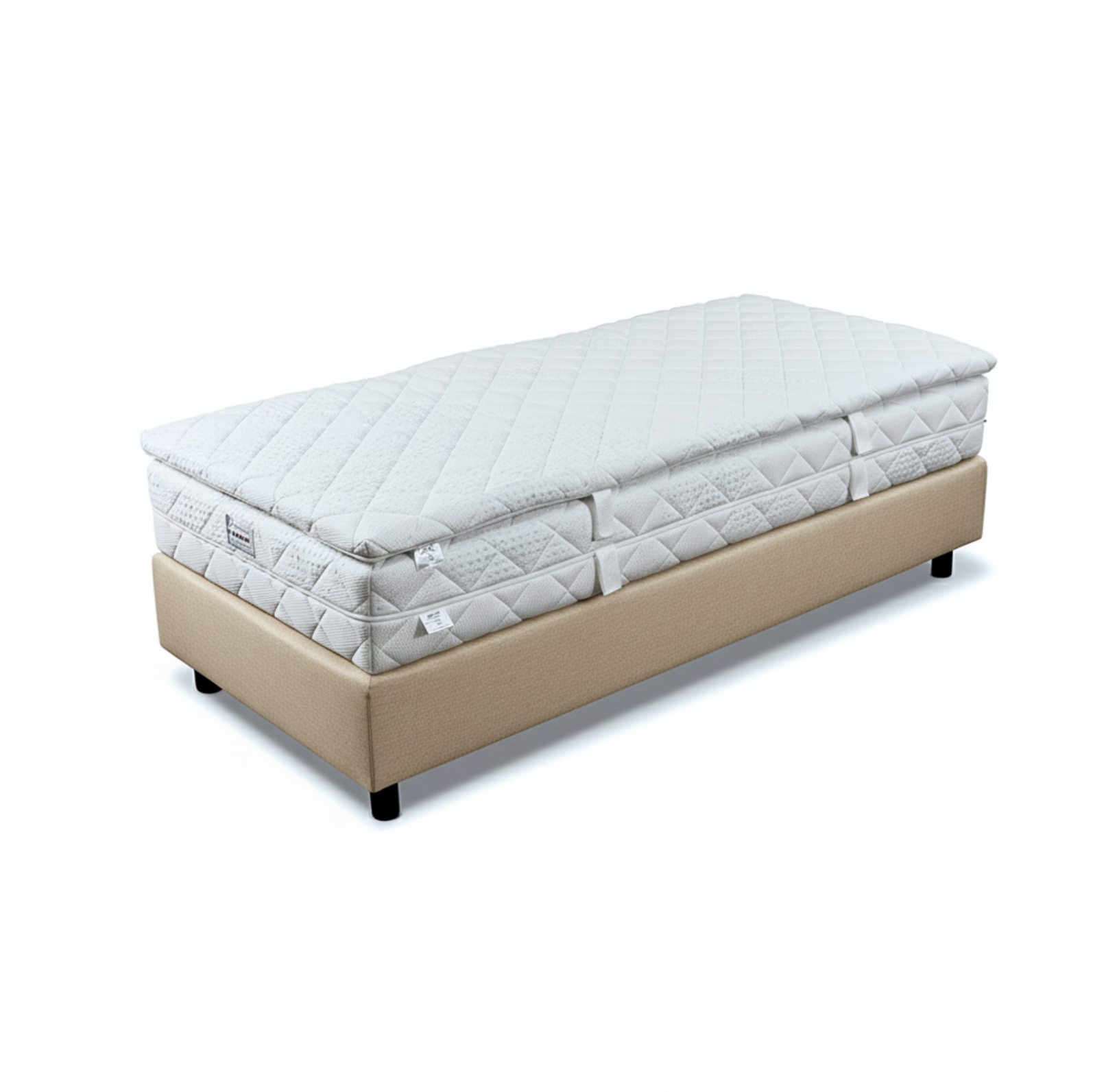 Hotel Boxspringbett "RAUMSINNE PLUS" alle GRÖSSEN Box mit Bonellfederkern, Boxhöhe 23 cm Bezug Gr. A  oder Gr. D frei wählbar Füße frei wählbar