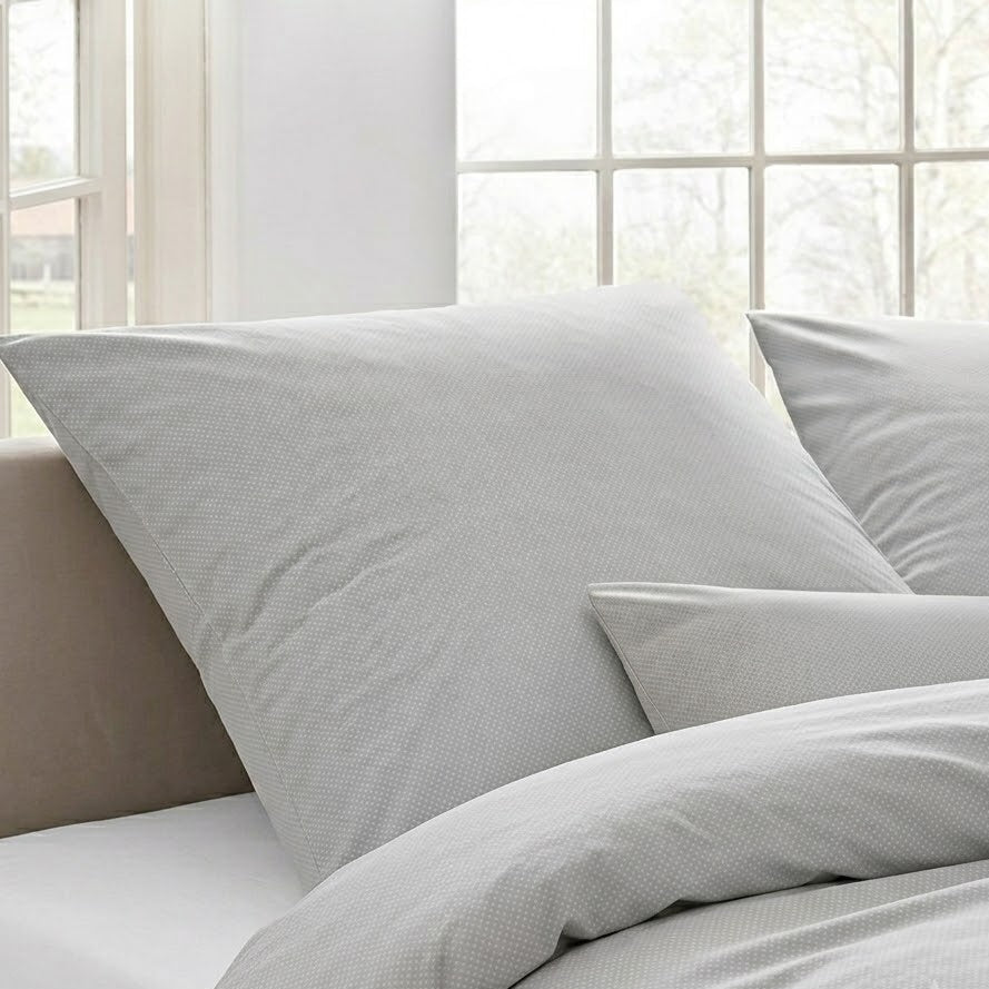 Hotel Bettwäsche Garnitur "EST Mako-Interlock-Jersey" Bügelfrei, TARUN 820 silver mit REISSVERSCHLUSS, 100% Baumwolle