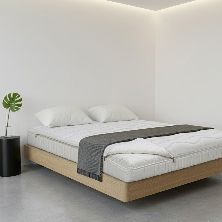 Hotel Matratze "RAUMSINNE PRO HONEYMOON " 4 Größen Höhe 23 cm Bezug: mit Border, abnehmbar, waschbar bis 60°C 12 Zonen Kaltschaumatratze Wendematratze: 2 Härtegrade in einer Matratze