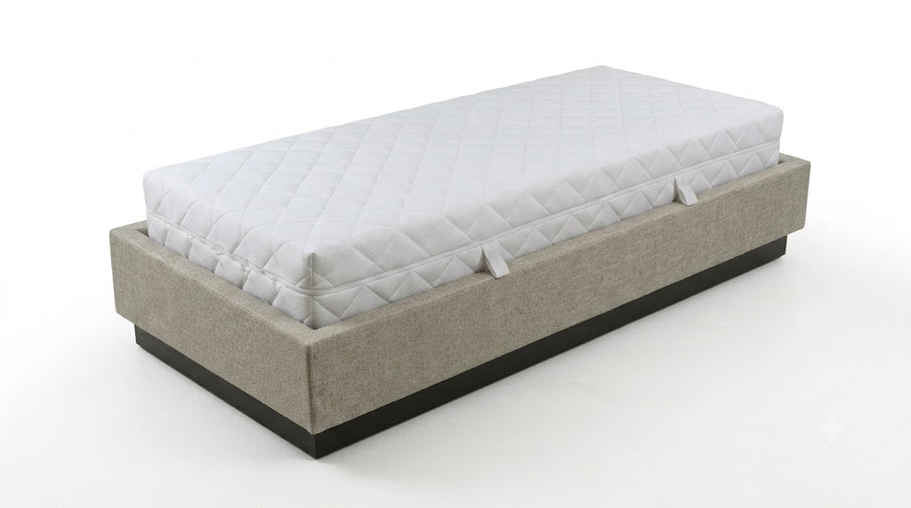 Hotel Boxspringbett "RAUMSINNE PRESTIGE" 180 x 200 cm Box mit Bonellfederkern, Boxhöhe 26 cm Bezug Gr. A oder Gr. D frei wählbar